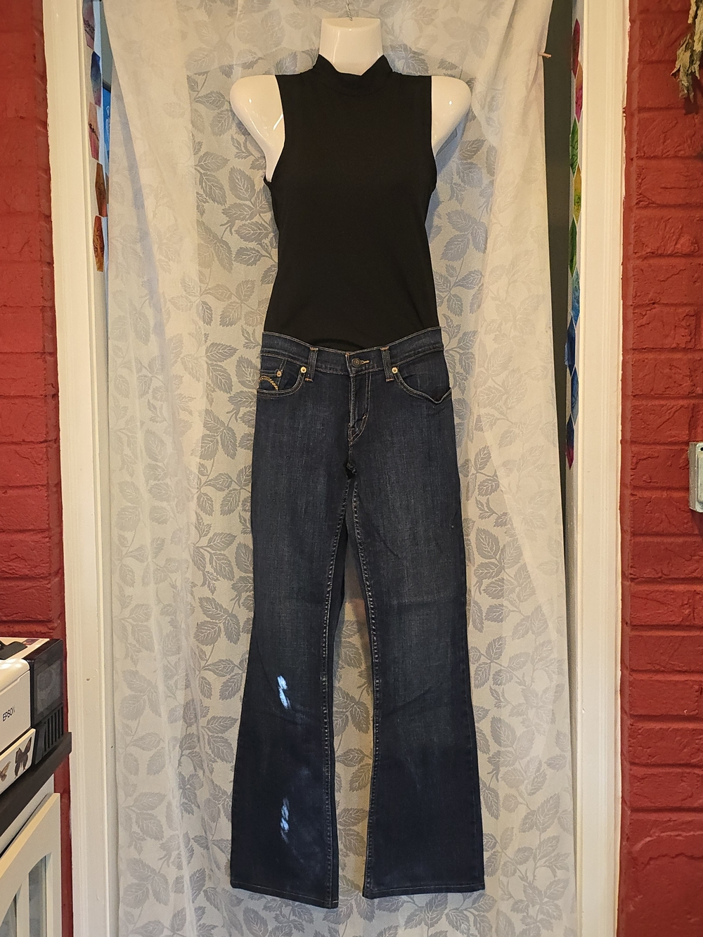 Levi's Low Rise Women's Dark Boot Cut Jeans - Dark Blue